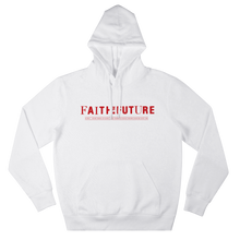 Load image into Gallery viewer, Faith In The Future Logo Hand White Hoodie