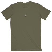 Load image into Gallery viewer, Olive Reflection Smiley Tee