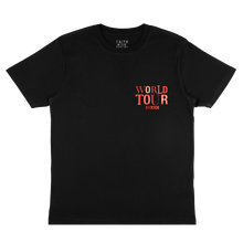 Load image into Gallery viewer, Faith In The Future World Tour Globe Black Tee - UK &amp; Europe