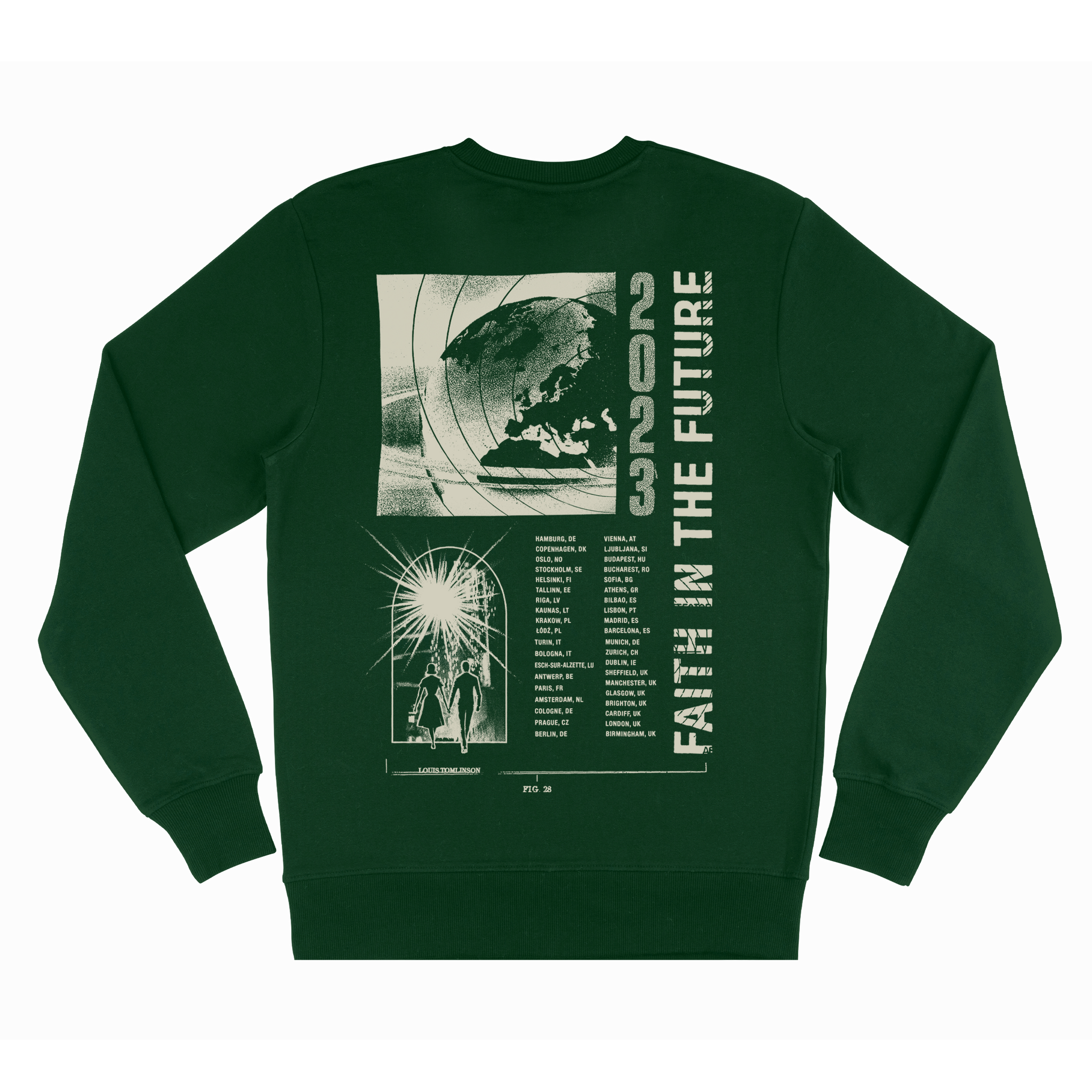 Faith In The Future World Tour Green Sweater - UK & Europe – Louis  Tomlinson Merch