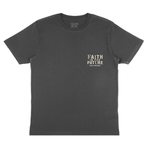 Faith In The Future World Tour Logo Charcoal Tee - UK & Europe
