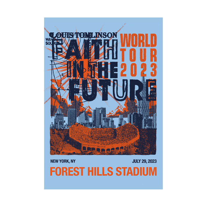 Forest Hills Stadium World Tour Litho - North America