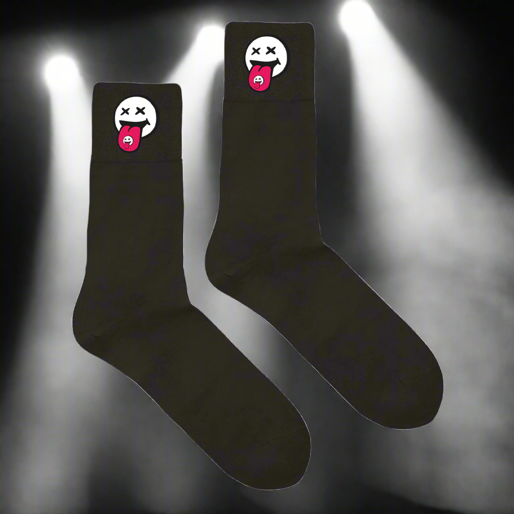 Black Smiley Socks