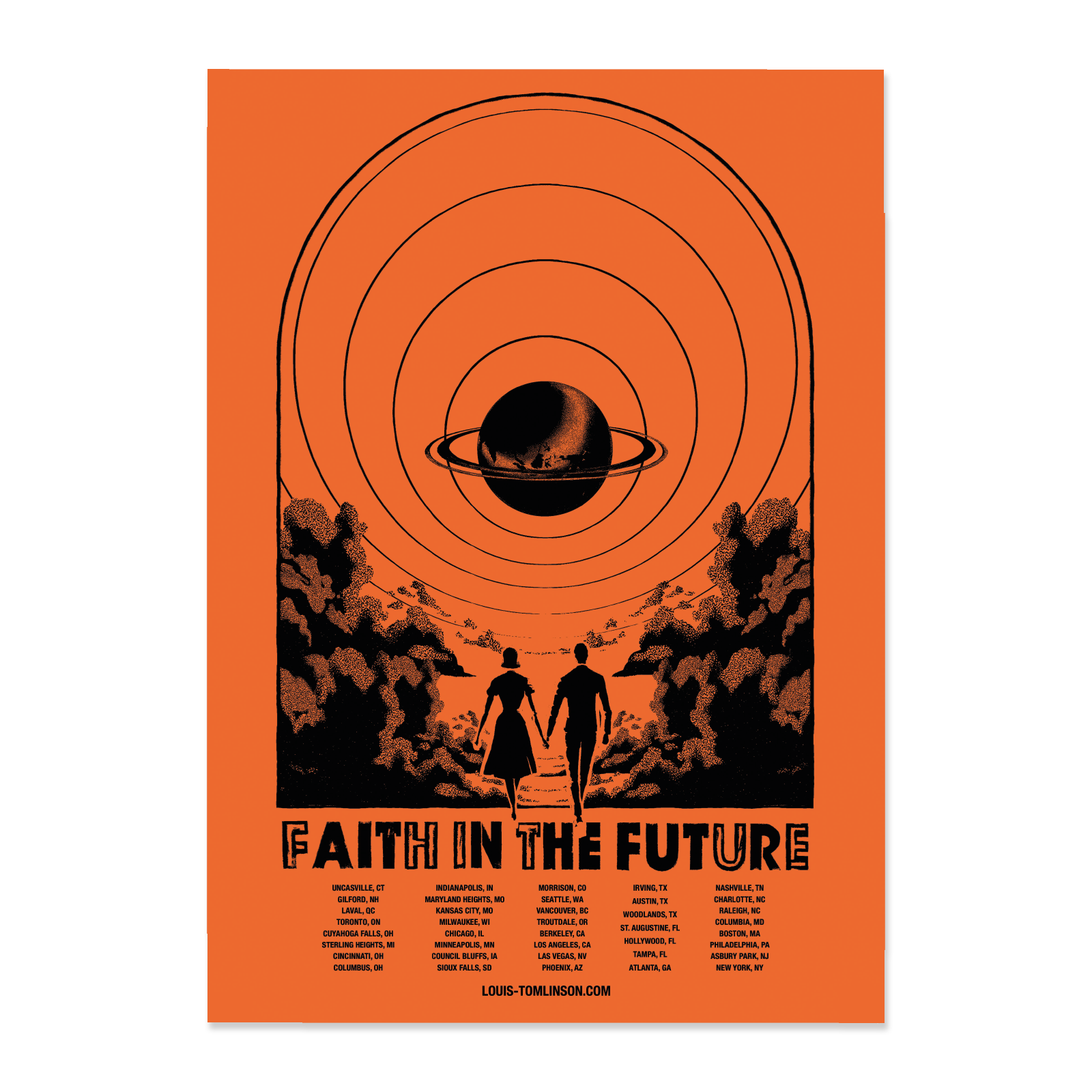 Faith In The Future World Tour Litho - North America – Louis