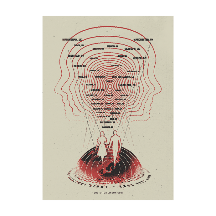 Louis Tomlinson Faith In The Future Tour 2023 Poster Canvas –
