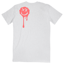 Load image into Gallery viewer, Grey Drip Smiley Tee